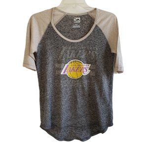 NBA Majestic Lakers Women's T Shirt Size Medium